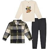 Kids Headquarters boys 3pc Polar Fleece Shacket/Pant Set