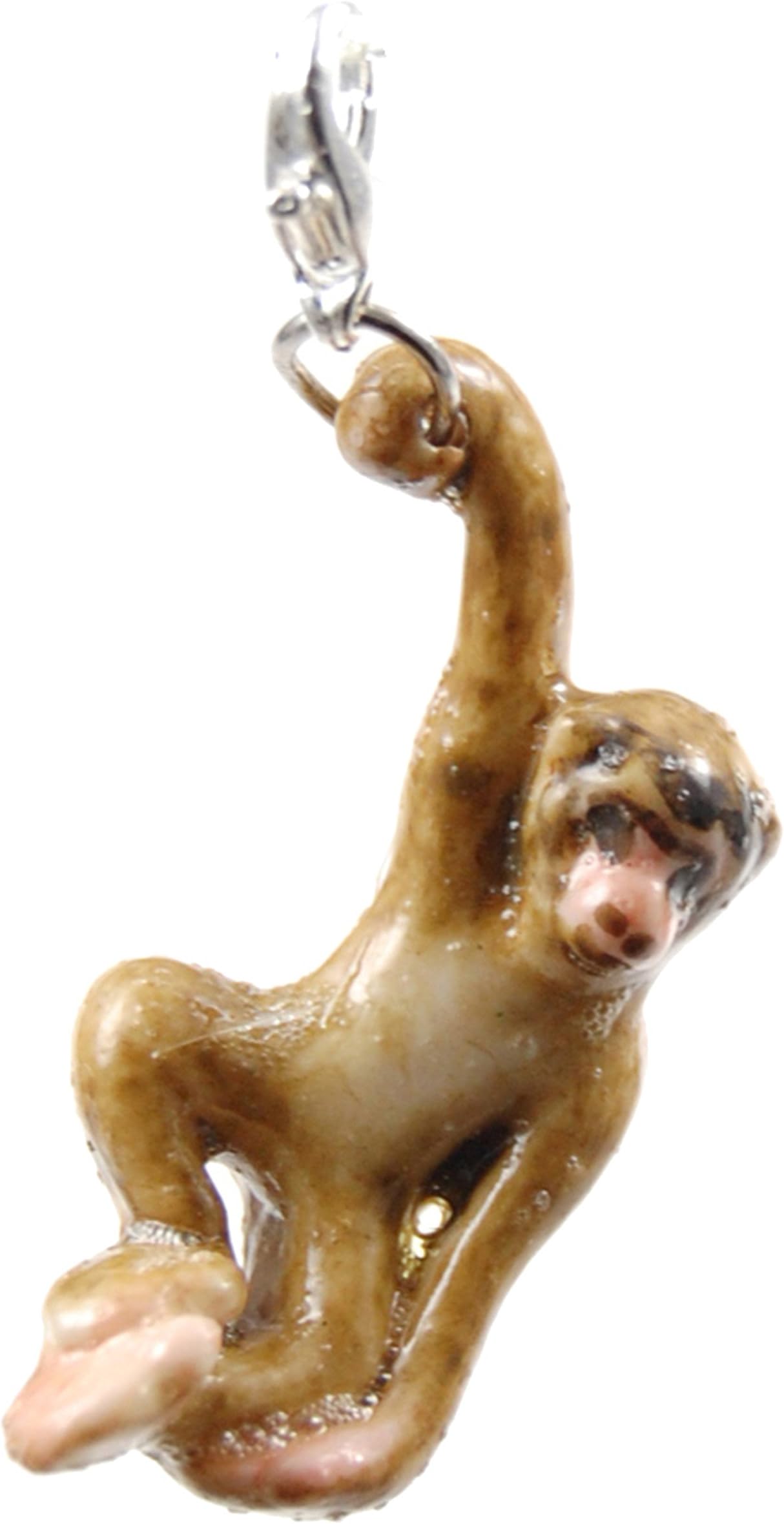 Miyabilondon Handmade Porcelain [Monkey] Clip On Charm