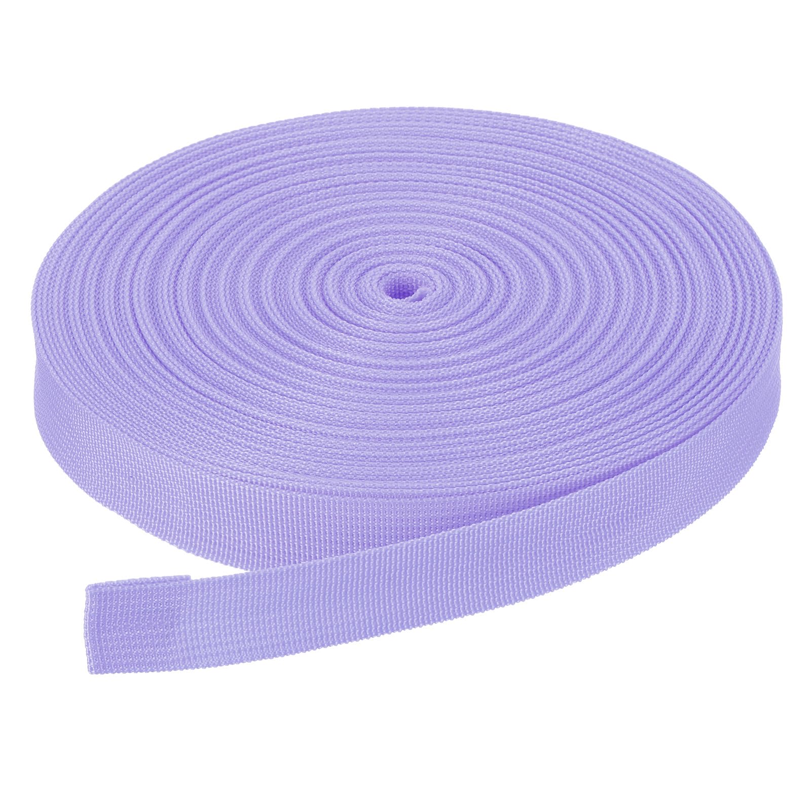 DMiotech 50 Yard x 1 Inch Width Nylon Webbing Strap Poly Flat Webbing Strapping for DIY Craft Backpack Strapping, Sewing, Outdoor Gear Repair, Light Purple