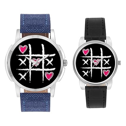 Gifts for Couple, Multicolor Dial Wrist Watch for Men and Women