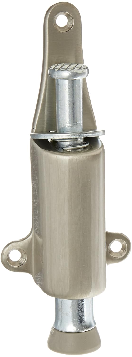 Rockwood 459.15 Brass Spring Loaded Plunger Stop, 8 X 3/4