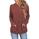 JomeDesign Sweaters for Women Long Sleeve Shirts Fashion Hoodies Pullover Sweatshirts Loose Casual Fall Tops