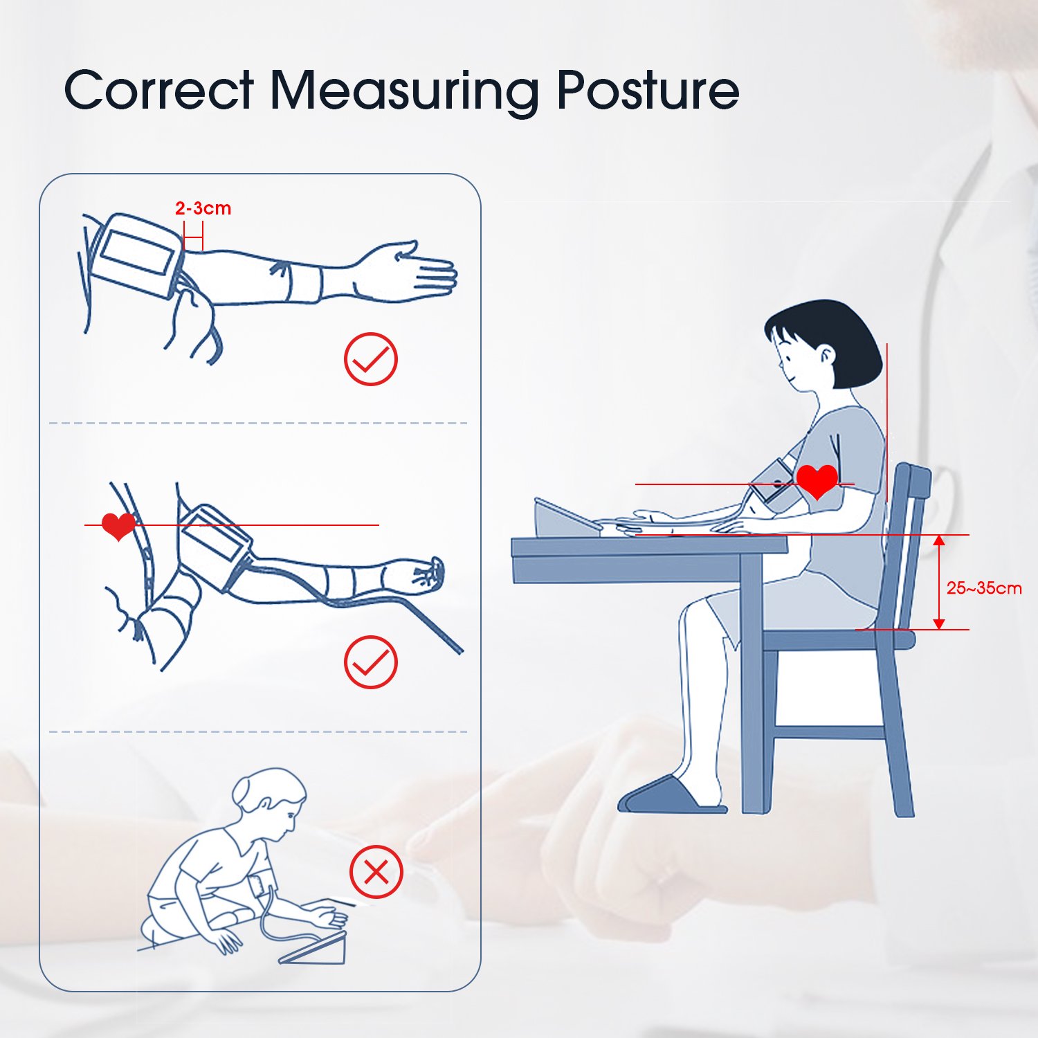 Hangsun blutdruckmessgerät oberarm vollautomatische BM230 mit großem LCD display, 2 Speicher-Plätzen, Universal-Manschette, WHO Anzeige und arrhythmie erkennung
