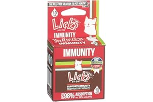 LICKS PILL FREE Licks Pill-Free Cat Immunity - Immune Support Cat Supplies - Respiratory Supplements for Cats - Cat Health Supplies - Gel Packets - 10 Use