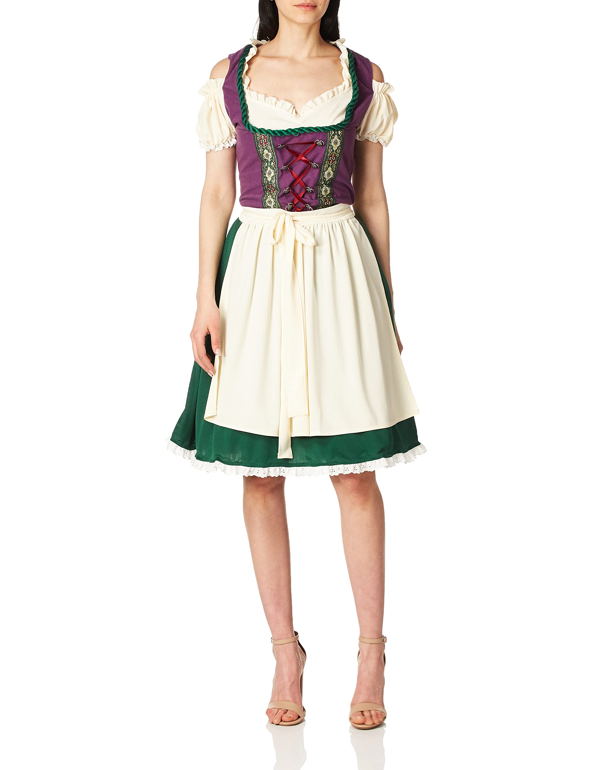 California Costumes 01411 Bavarian Beer Maid Character Adult Sized Costumes, Purple/Green, Large