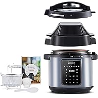 MICHELANGELO Pressure Cooker Air Fryer Combo 6 Quart, All-in-1 Pressure Cooker with Air Fryer - Two Detachable Lids for…