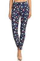 iZZYZX Women's Colorful Novelty Pattern Printed Leggings for Regular Plus 3 X 5X - Buttery Soft Fabric