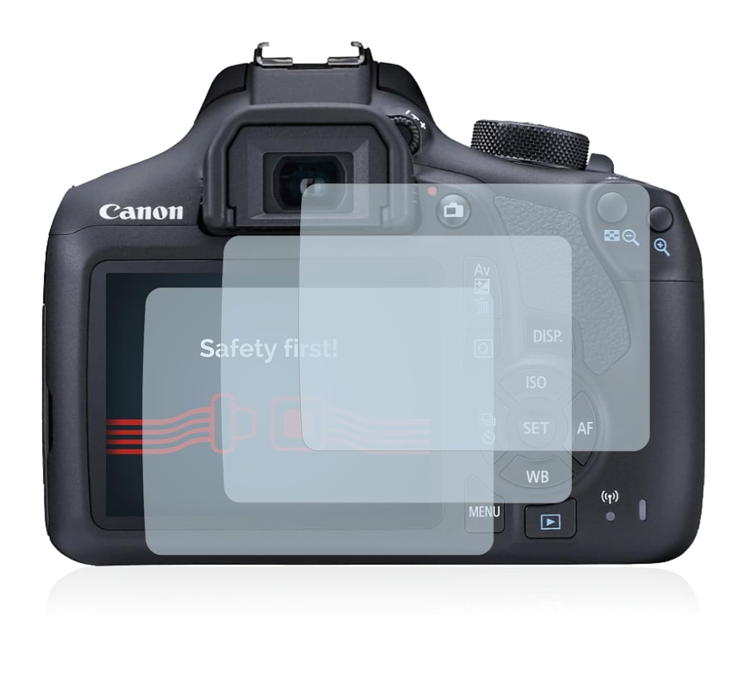 savvies Cristal Templado Compatible con Canon EOS 1300D (3 ...