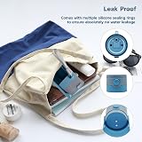 Septillar Foldable Dog Water Bottle 430ml Blue Portable Dispenser view 4
