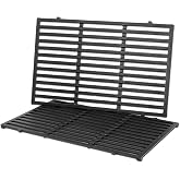 Utheer 7638 Grill Grates for Spirit 300, Porcelain Cast Iron | Fits Spirit E/S-310, E/S-320, E/S-330, helps retain heat and create consistent sear marks, easy to clean
