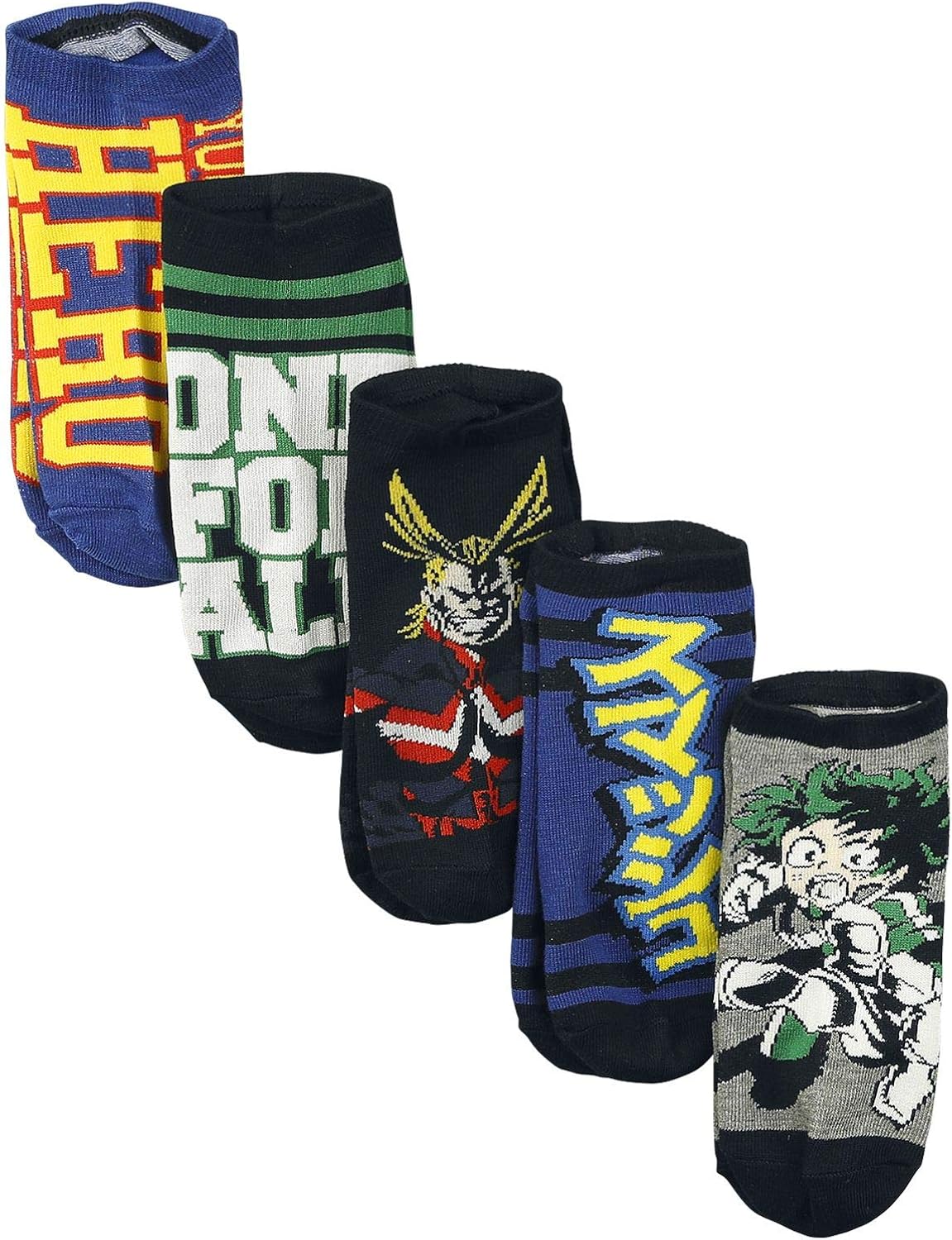 My Hero Academia 5 Pack Ankle Socks Standard