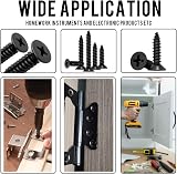 FandWay 1200Pcs Self Tapping Screws Set Carbon Steel Black Flat Head M2 M3 Kit view 7