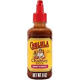 Cholula Chamoy Sauce, Sweet &amp; Spicy, Tangy Drizzle Sauce with Arbol Chiles and Sweet Hibiscus, For Fruit, Cocktails, Desserts and More, 8 fl oz