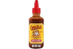 Cholula Chamoy Sauce, Sweet & Spicy, Tangy Drizzle Sauce with Arbol Chiles and Sweet Hibiscus, For Fruit, Cocktails, Desserts and More, 8 fl oz