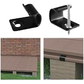 Muzata 72 Pack Decking Starter Clips Stainless Steel Hidden Fasteners M028 | For 800 sq. ft. Composite Deck Boards, Hidden Fasteners for Clean Appearance, Long-Lasting Corrosion Resistance