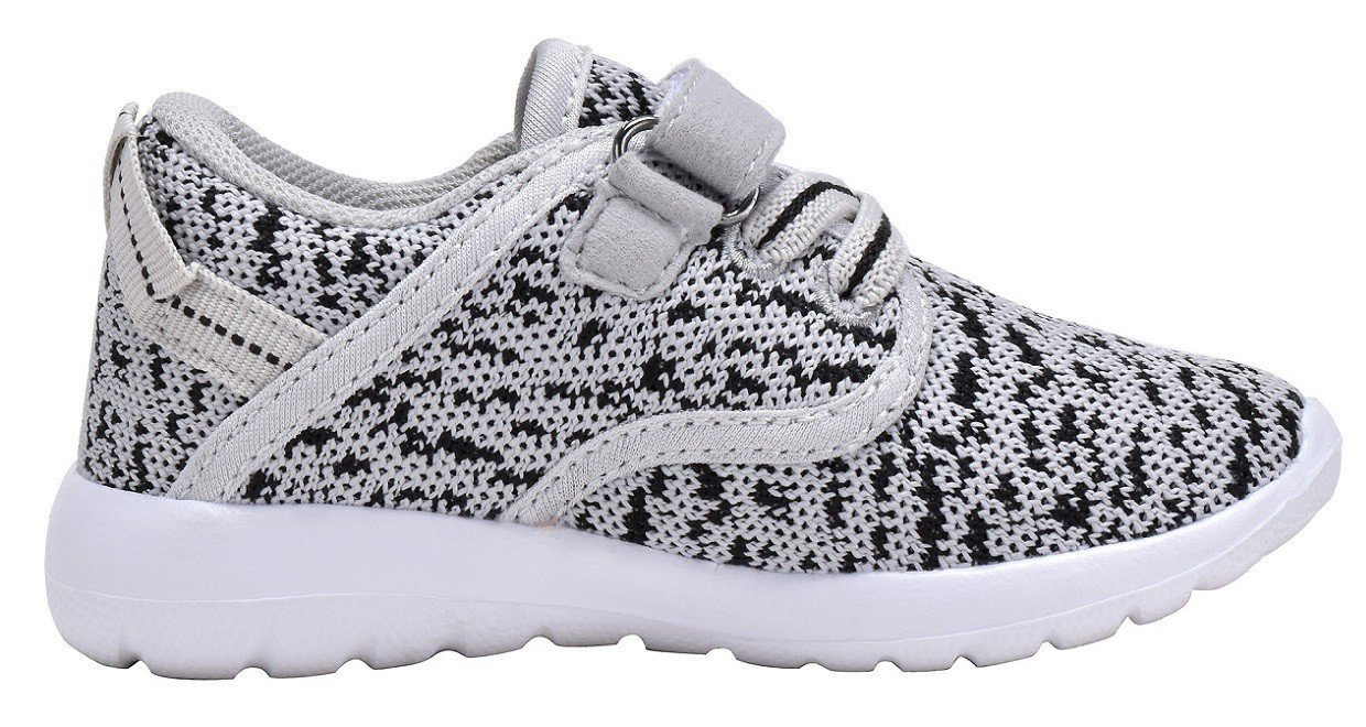 Toddler\'s Lightweight Sneakers Boys and Girls Cute Casual Running Shoes Multiple Colors (9 M US Toddler, Grey)