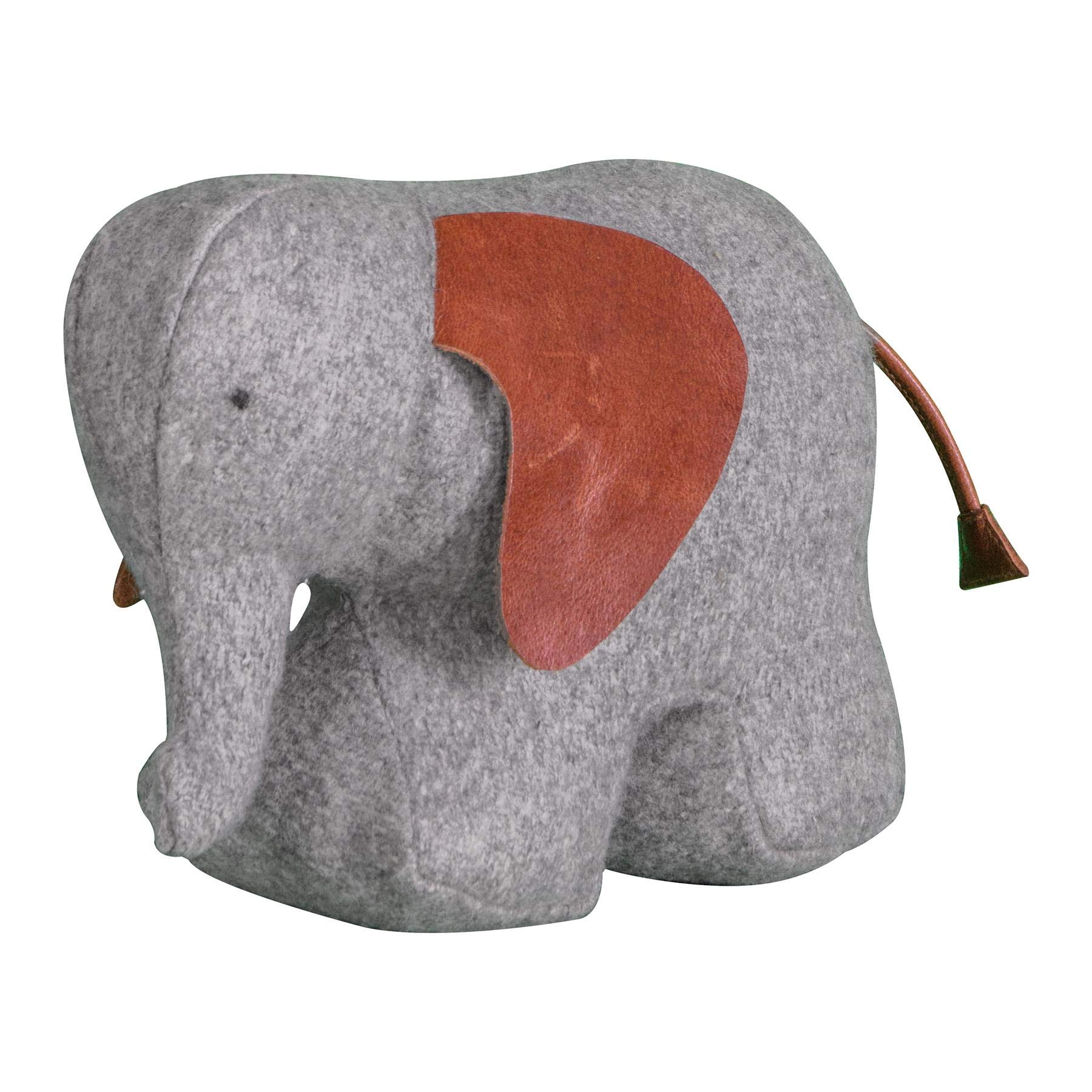 Gallery Direct Ethan Elephant Doorstop Weighted Door Stopper Filled Heavy Ornament, 23cn