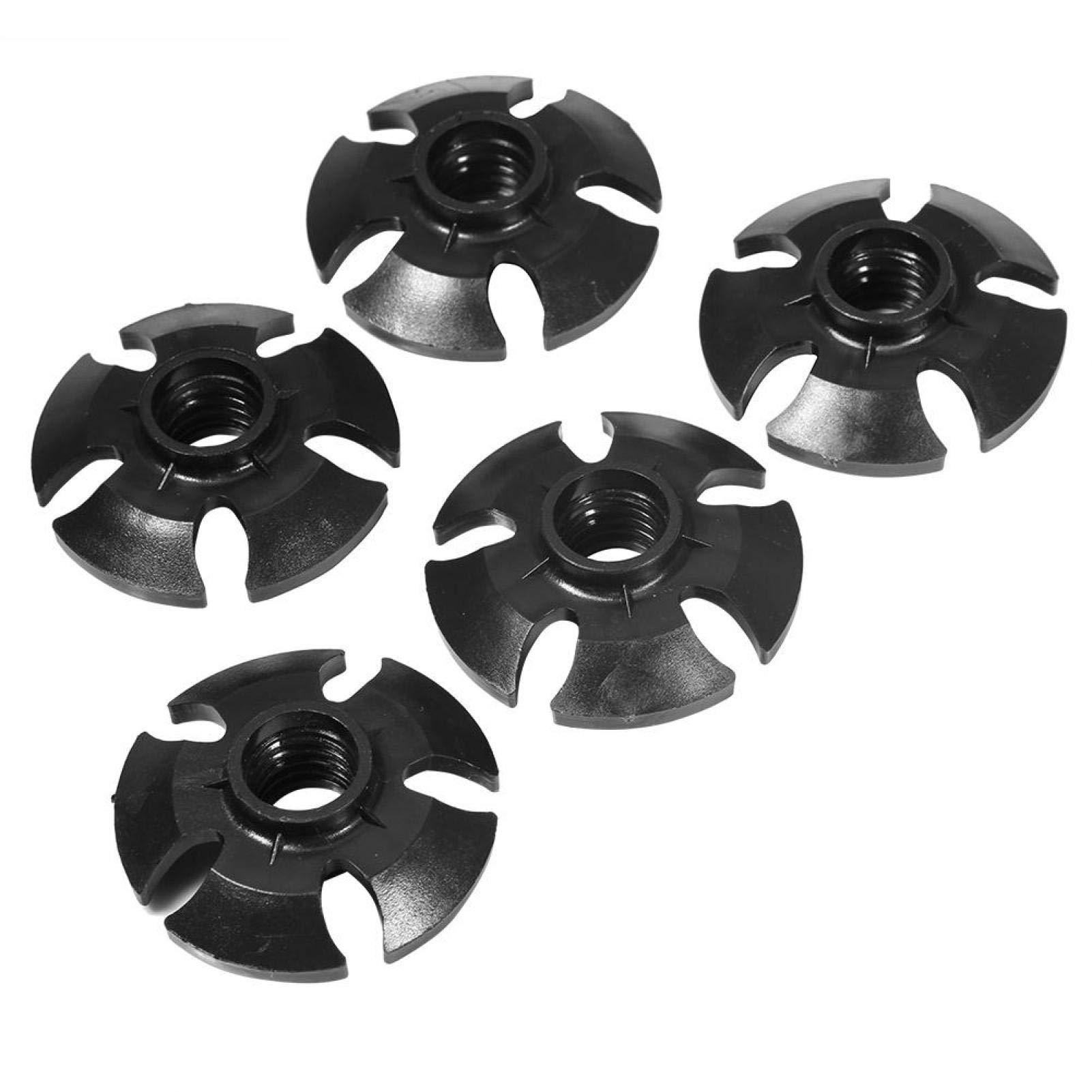 5 Pieces Snow Baskets for Walking Poles, Rubber Tips Protector Walking Foot Hiking Stick Accessory, Snow Drag Snow Ski Mud Baskets Replacement for Hiking Trekking Walking Poles