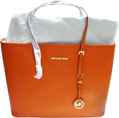 michael kors orange tote