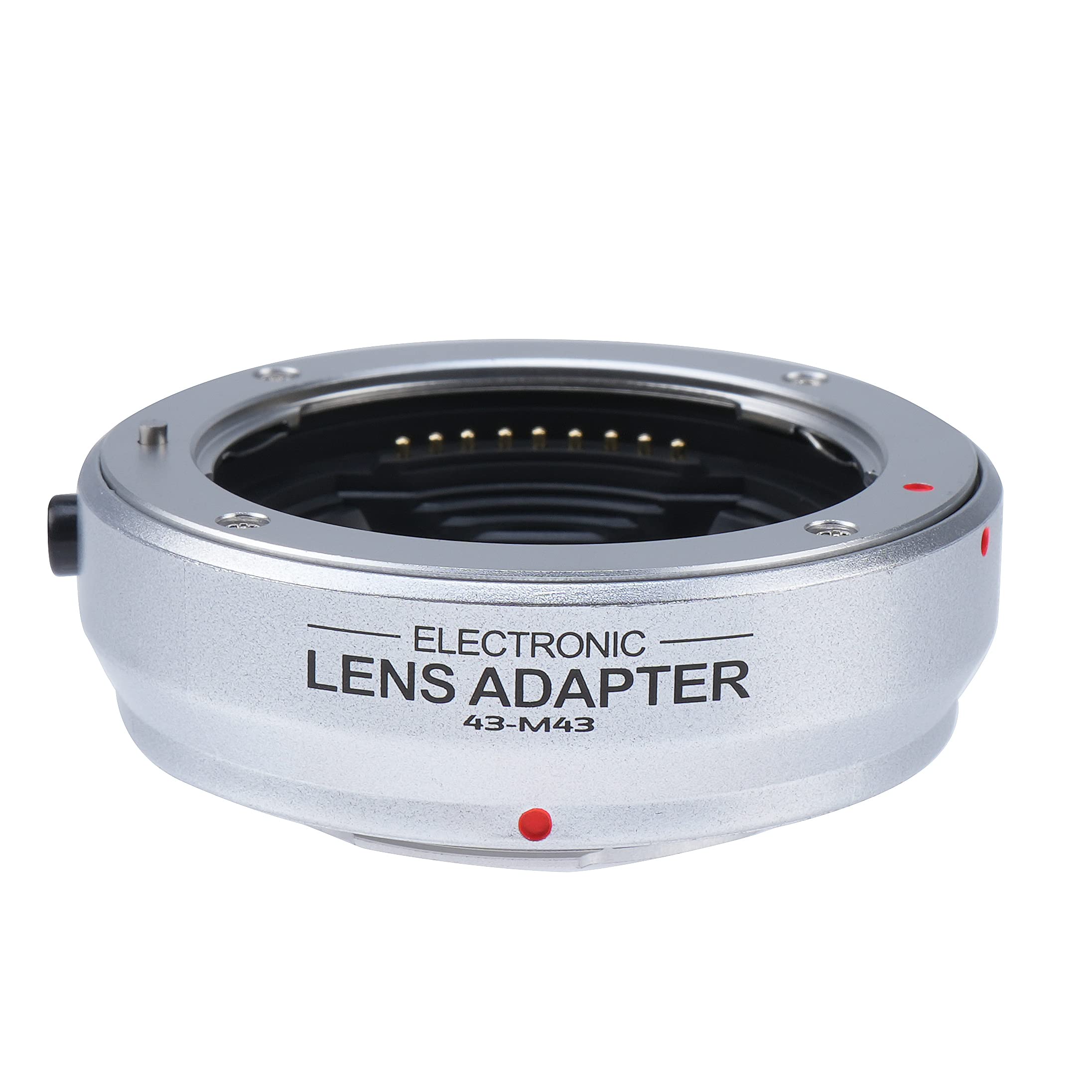 FOTGA Autofocus AF Electronic Automatic Lens Adapter Ring for Four Thirds 4/3 Lens to Olympus Pan0NIC Micro 4/3 M4/3 Mount Camera MMF-1 MMF-2 MMF3 GH4 GH5s E-PL5 E-PL9 (Silver)