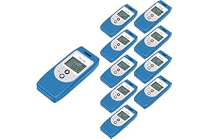 APRVTIO Temperature Data Logger, TE-02PRO 10PCS Multi-Use USB Temperature Recorder with 32000 Readings, Auto PDF & CSV Reports, LED Alert Indicator, 1-Year Battery Life, Calibration Certified