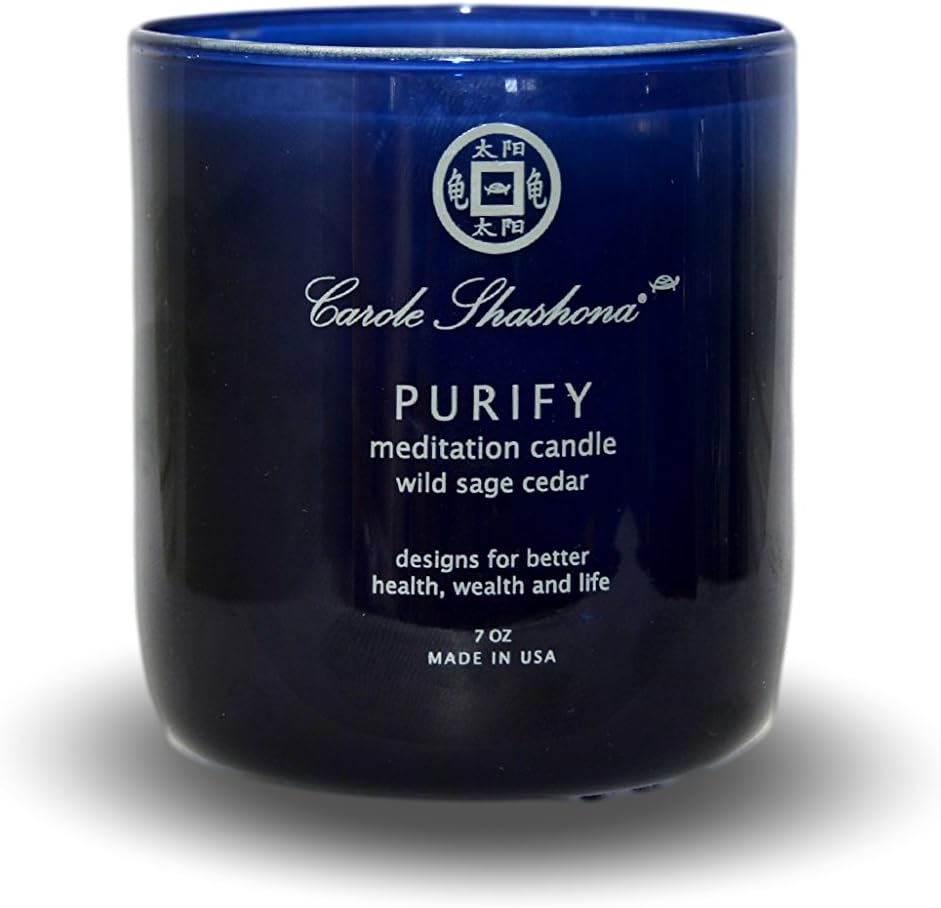 Carole Shashona Blue Empower Spirit and Style Meditation Candle