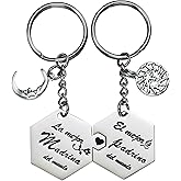 LParkin Keychain 2 Piezas Llaveros Madrina Llavero Padrino, Regalo Padrinos Bautizo, Padrinos Proposal Gift, Godparents Proposal Gift