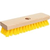 Deck Scrub Brush Head 7.87" - Heavy Duty Concrete &amp; Wooden Deck Scrub Brush With Hard Nylon Bristles