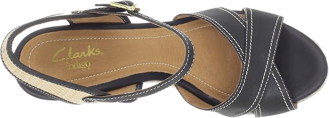 clarks women's amelia air espadrille platform wedges