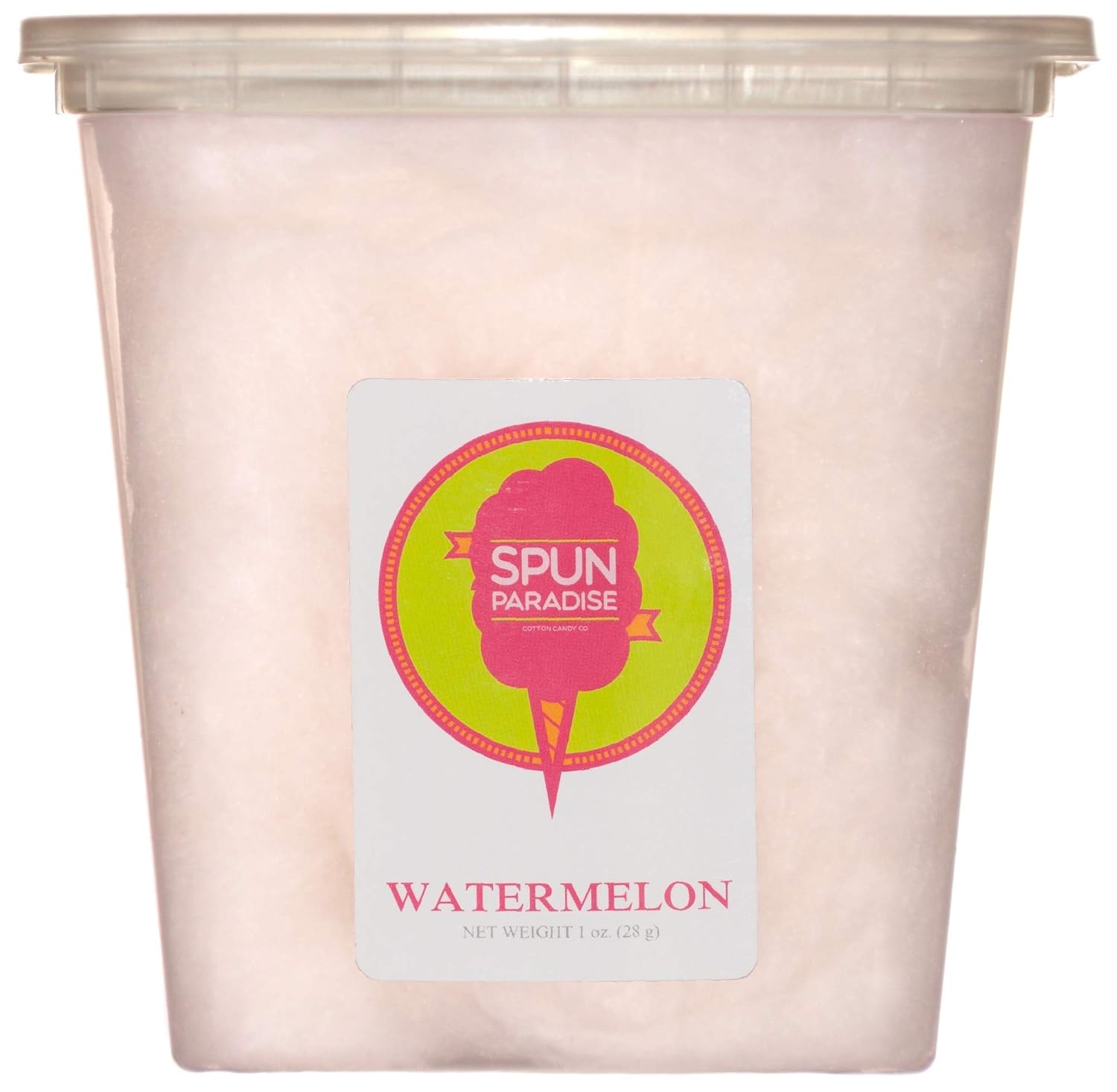 Amazon Com Watermelon Cotton Candy Spun Paradise 1 Natural Fairy Floss Pack Of Four Natural Dye Free Flavor Perfect For Special Events Unique Party Favors Memorable Gifts Nut Free Gluten