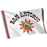 Desert Cactus San Antonio Spurs Flag NBA 100% Polyester Indoor Outdoor 3x5 feet National Basketball Association Team Flags (Flag City Edition 2023 A)