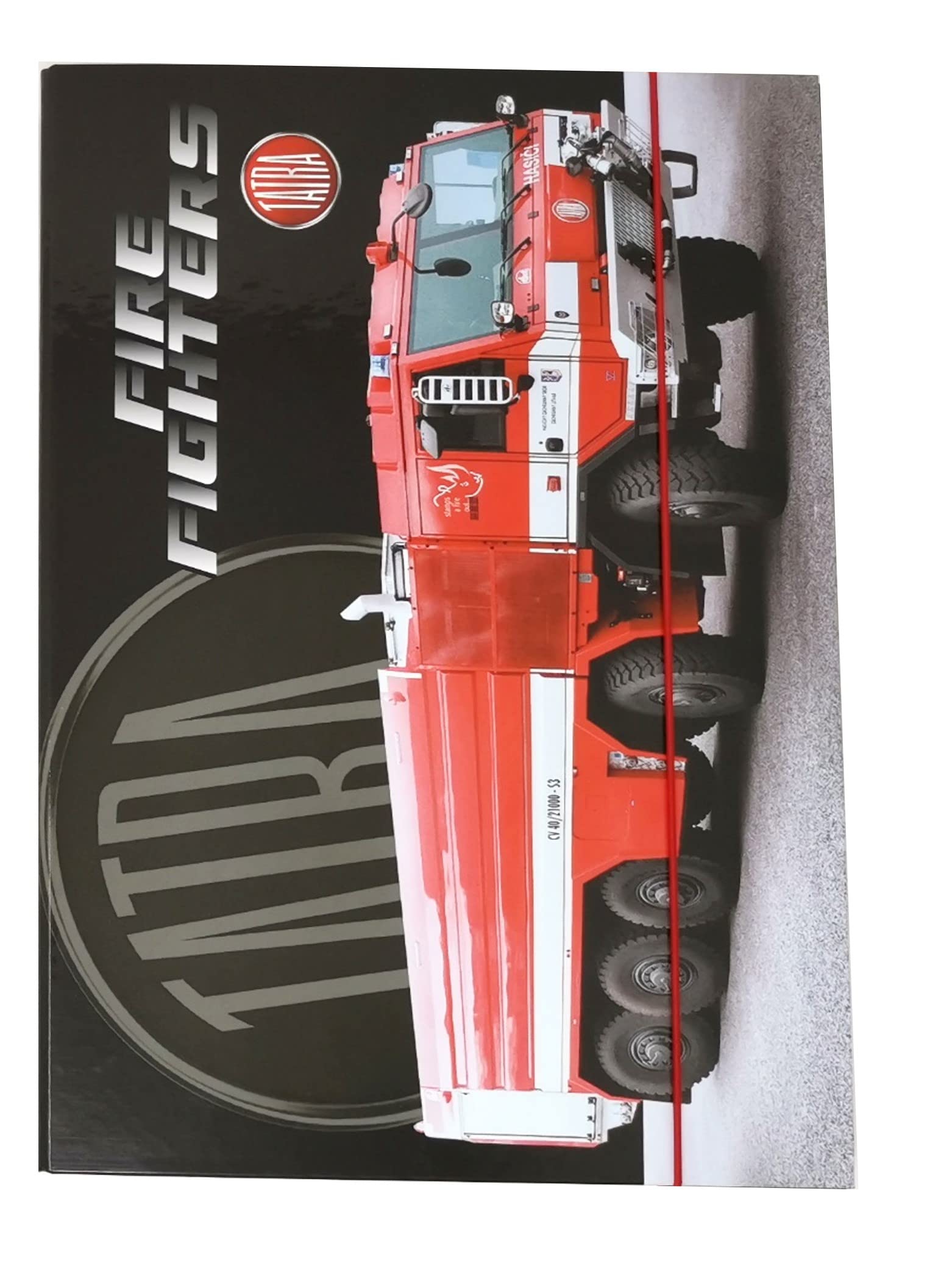Theonoi A4 Fire Brigade File Folder, Cardboard, Printed, DIN A4, 35 cm high, 25 cm wide, for Boys