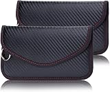 NEUSID Faraday Bag for Key Fob 2 Pack Leather RFID Signal Blocking Case view 1