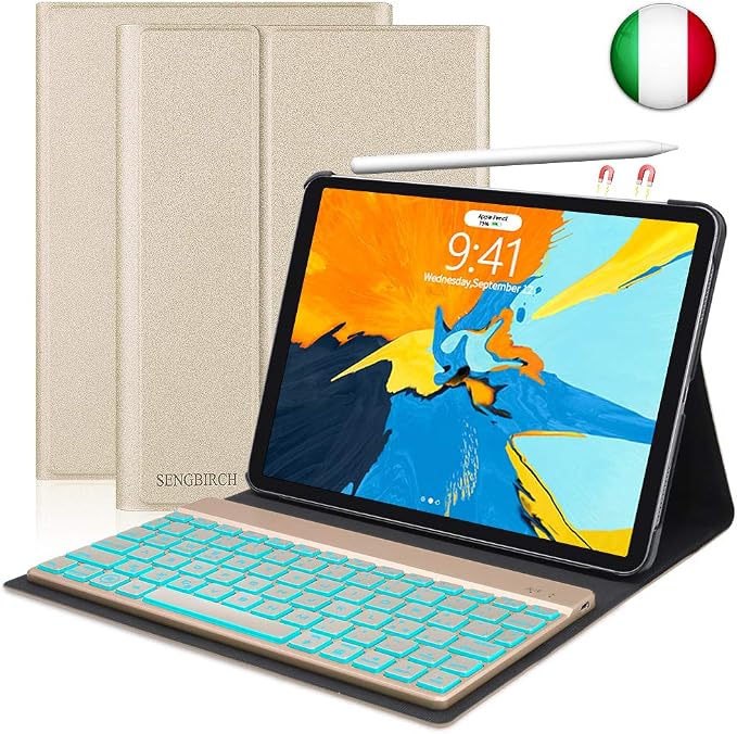 Custodia IPad Pro 11 Pollici CONTACT'S FAMILY - Pelle Vintage Con Supporto - Foto 1