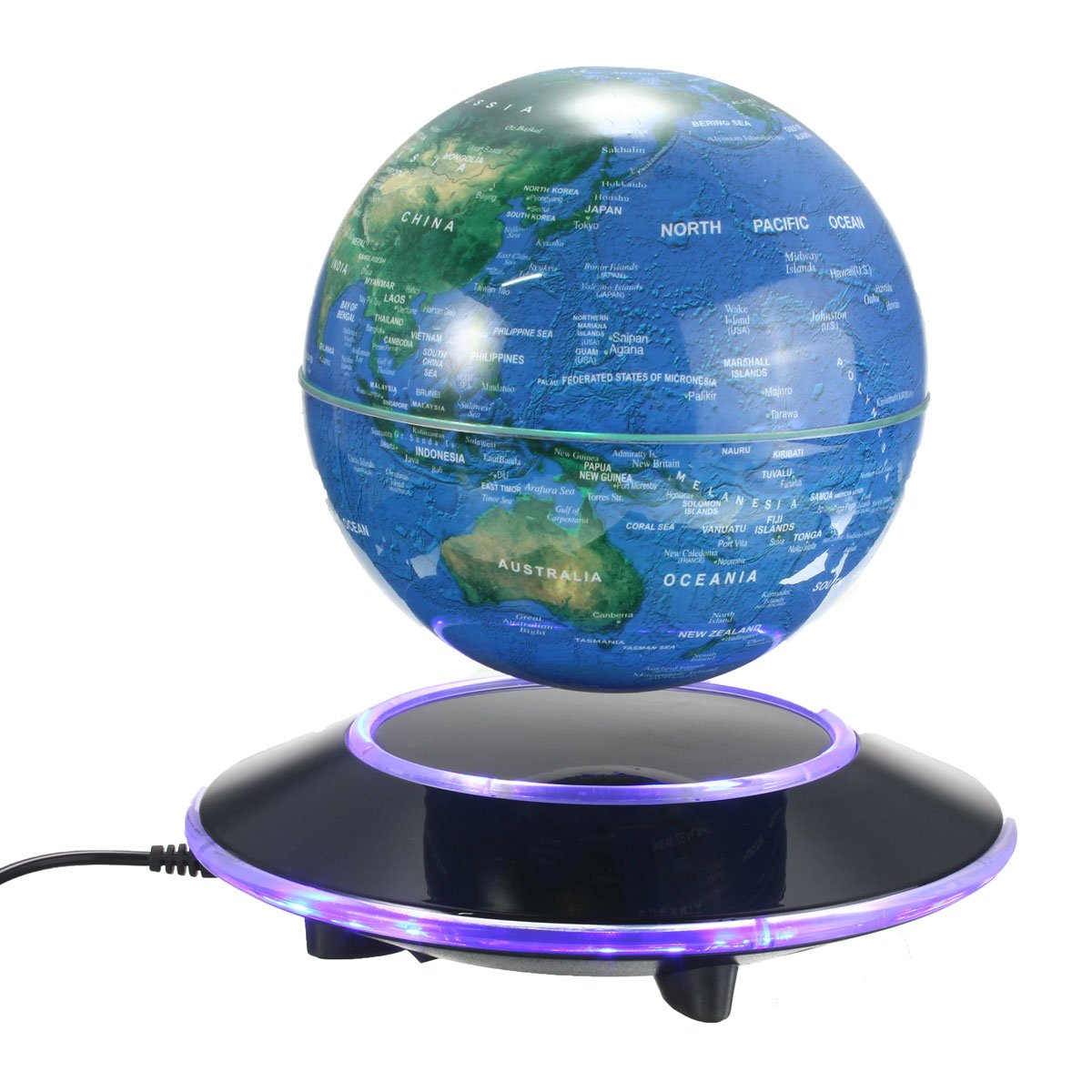Jeteven 6'' Rotating Globe AntiGravity Floating Levitating