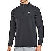 NORTHYARD Men's Quarter Zip Pullover Fleece Lined Long Sleeve Running Shirts Golf Sweatshirts Outdoor Thermal Layer Hiking