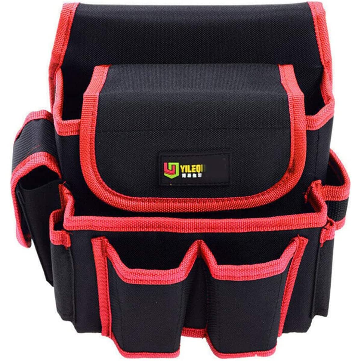 Tool Bags Backpack Pocket Electrician Waist Storage Bag Screwdriver Utility Kit Holder Belt Mutil Pocket Heavy Duty Tool Bag Red