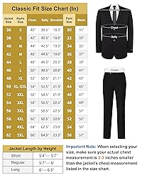 Teemlanny Men's Suit 2 Piece Classic Fit Elegant 2