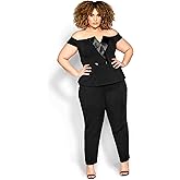 City Chic Women's Plus Size Jumpsuit Sexy Tuxe
