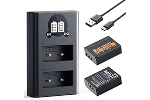 K&F CONCEPT NP-W126 NP-W126S Battery and Charger Set Compatible with Fujifilm X100Vi, X100V, XM5, X-T3, X-T2, X-T1, XT-30ii, 