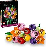 LEGO Botanicals Tulip Bouquet Building Set for Adults - DIY Bedroom, Book Shelf & Office Decor for Women & Men, Ages 18+ - Gi