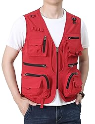 Flygo Men's Fishing Vest Summer Outdoor Lightweight