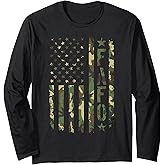 FAFO Camo Flag Long Sleeve T-Shirt