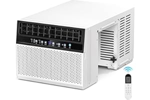 Antarctic Star 10,000 BTU U-Shaped Window Air Conditioner Unit Cools up to 450 Sq.Ft. with 6 Modes 24H Timer, Ultra Quiet Window AC Units with Full Window View, Energy Saving, Easy to Install, White