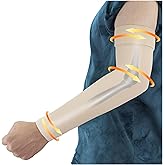 Hiball Lymphedema Medical Compression Arm Sleeve for Men Women, 20-30 mmHg Graduated Compression Full Arm Support with Silicone Band, Long Circulation Pressure Arm Brace for Arthritis, Bursitis, Edema