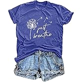 Vintage Flowers T Shirt Women Wildflower Graphic Tees Boho Floral Printed Top Short Sleeve Casual Shirts