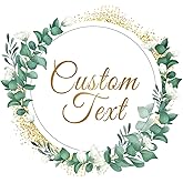 Made in USA QTY50 Personalized Custom Round Stickers Labels Customized Waterproof Sticker for Business Logo Party Birthday Wedding Favors Baby Shower Bridal Handmade Family Gathering