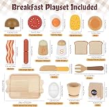 Airlab Wooden Food for Play Kitchen Full English Breakfast Fry Up Toy Set view 2
