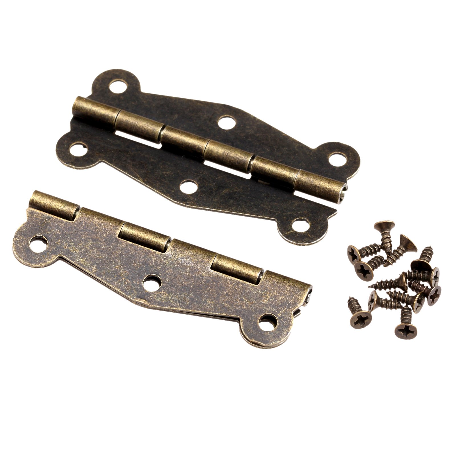 Dophee 10Pcs 51x24mm Brass Vintage Butterfly Hinge Furniture