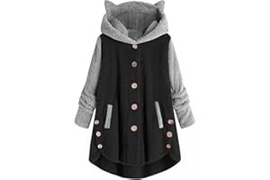 FQZWONG Winter Coats for Women Casual Long Sleeve Open Front Jacket Trendy Warm Outerwear Fashion Cardigan Clothes